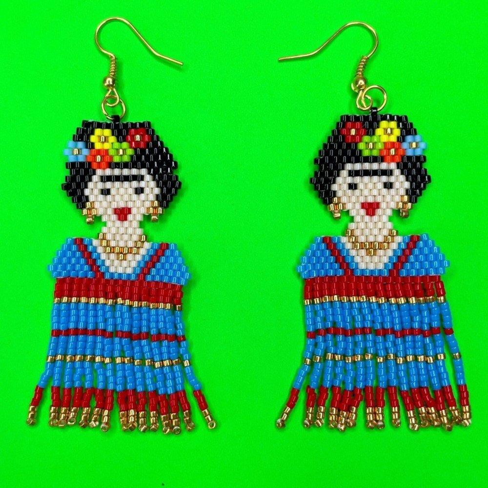 Frida Frida Dangle Earrings - Beadzy