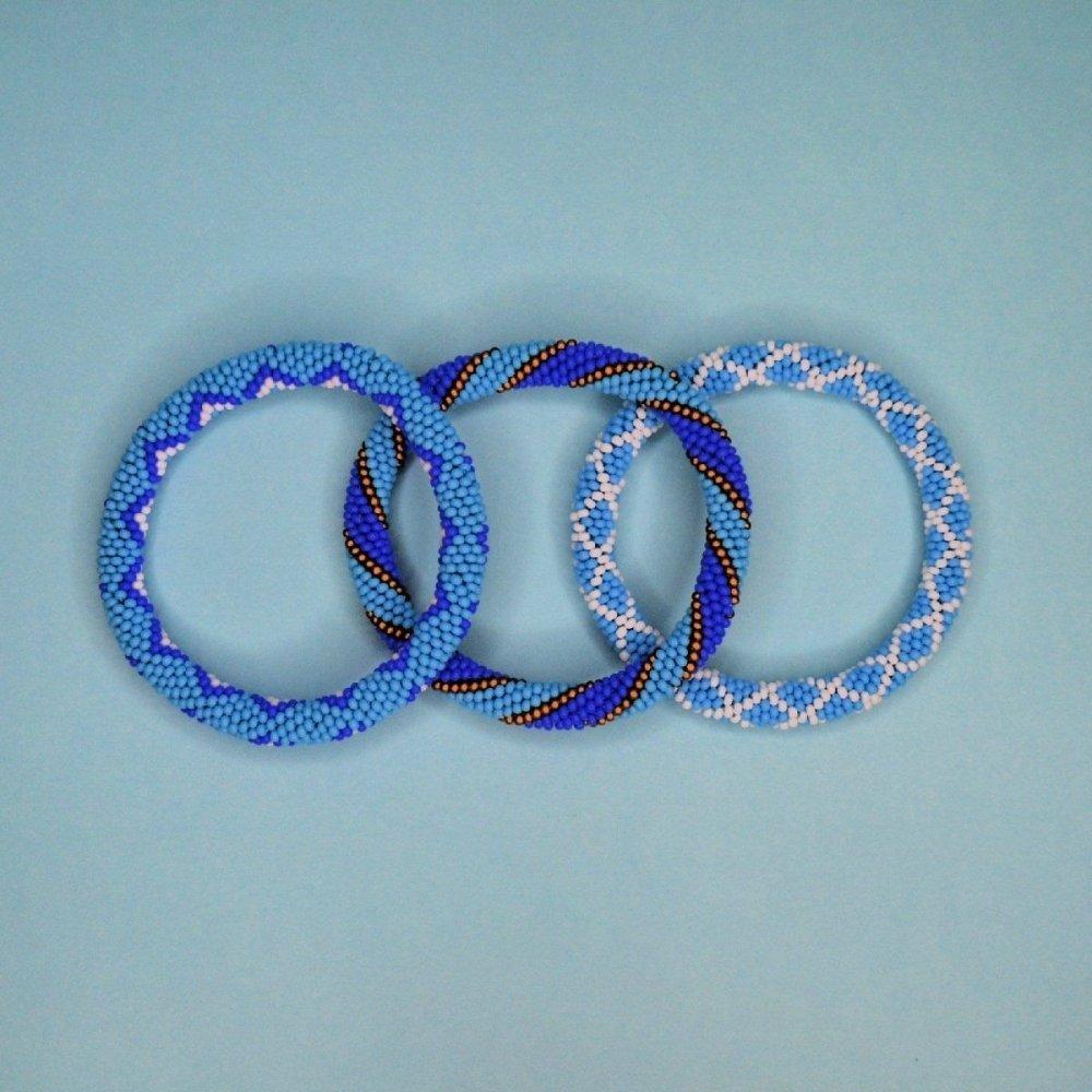 Turkish Evil Eye Blue Rope Bracelets - Beadzy