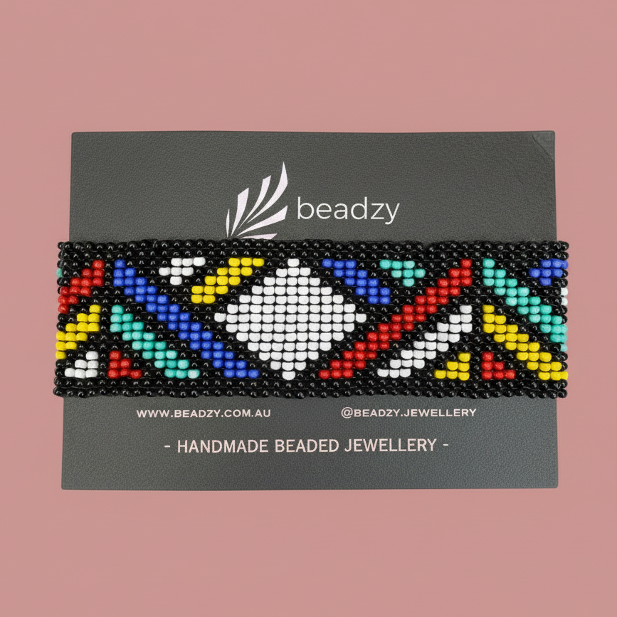 Meltem Large Handwoven Beaded Bracelet