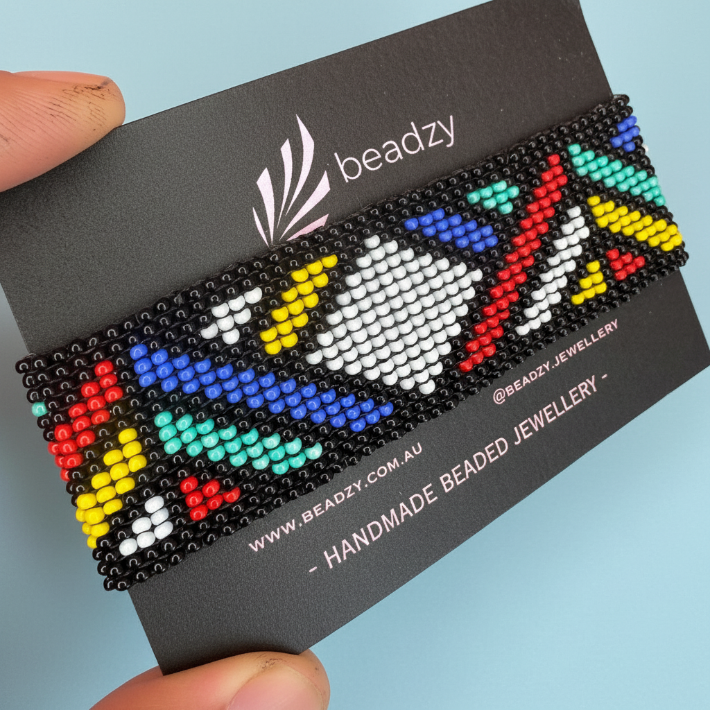 Meltem Large Handwoven Beaded Bracelet