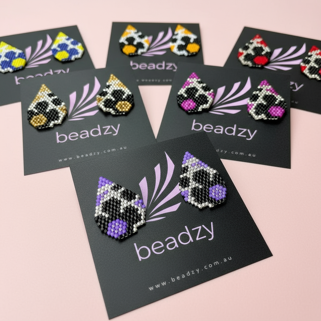 Tear Drop Stud Earrings