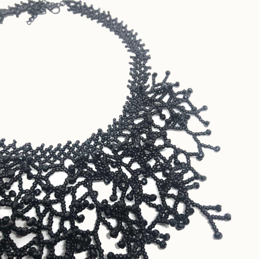 Black Coral Necklace - Beadzy