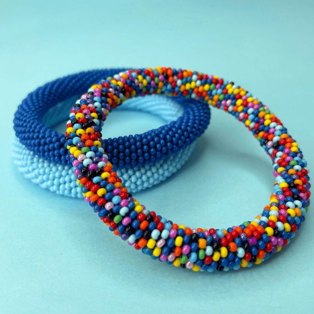 Bonbon Confetti Rope Bracelet set in 3 - Beadzy