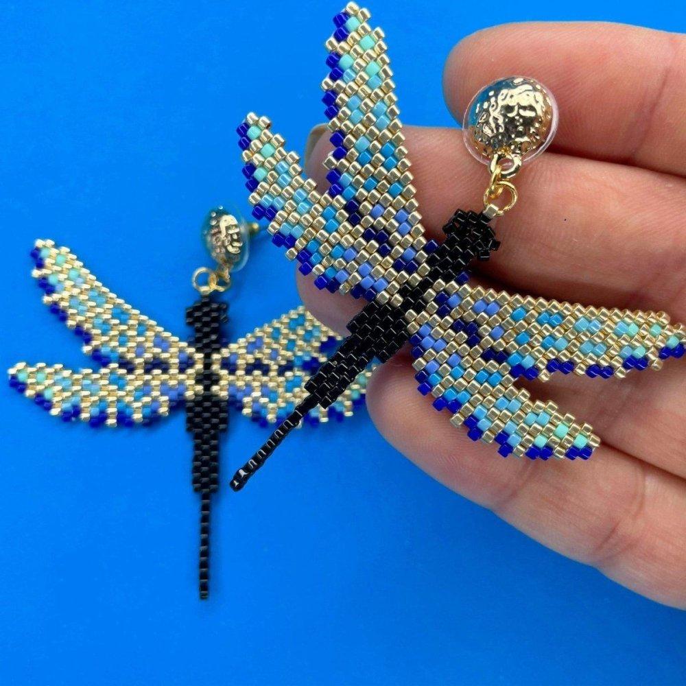 Daring Dragonfly Miyuki Earrings Earing yasemin-tugba 