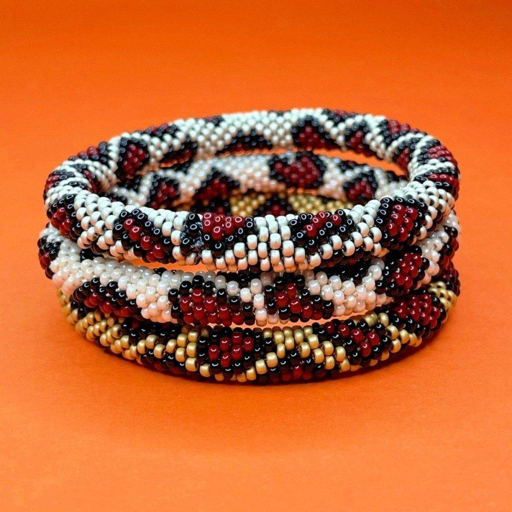 Leopard Beaded Rope Bracelets - Beadzy