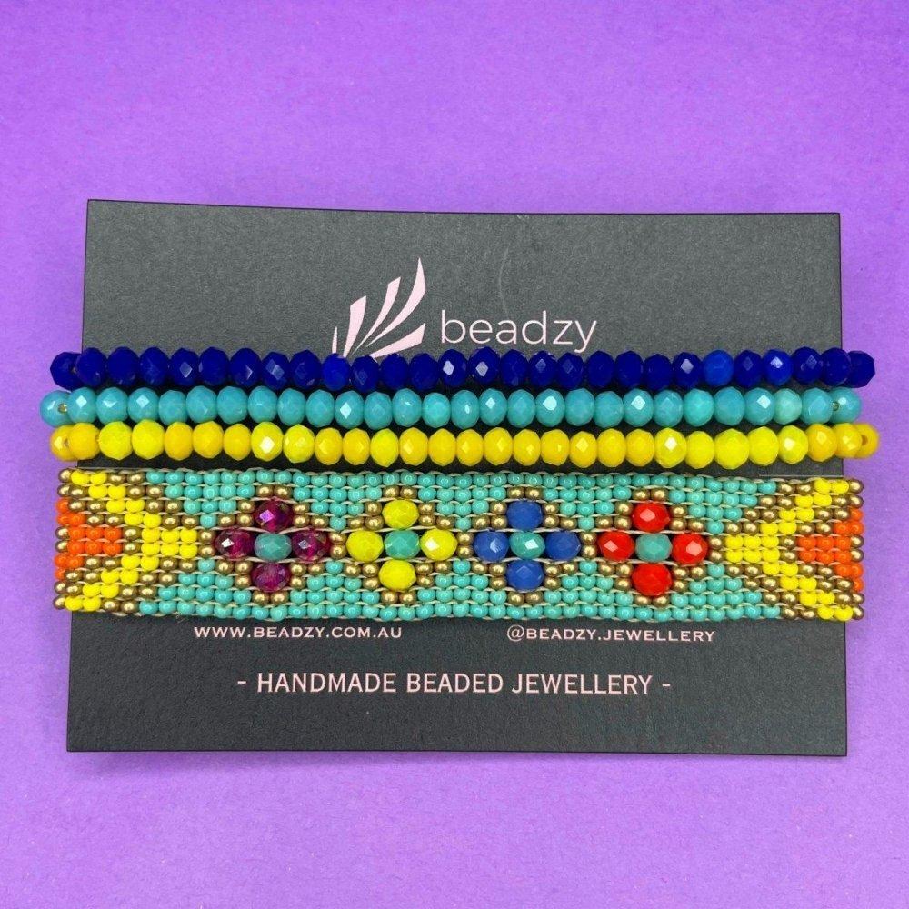 Matchy Matchy Handwoven Bracelet Set - Beadzy