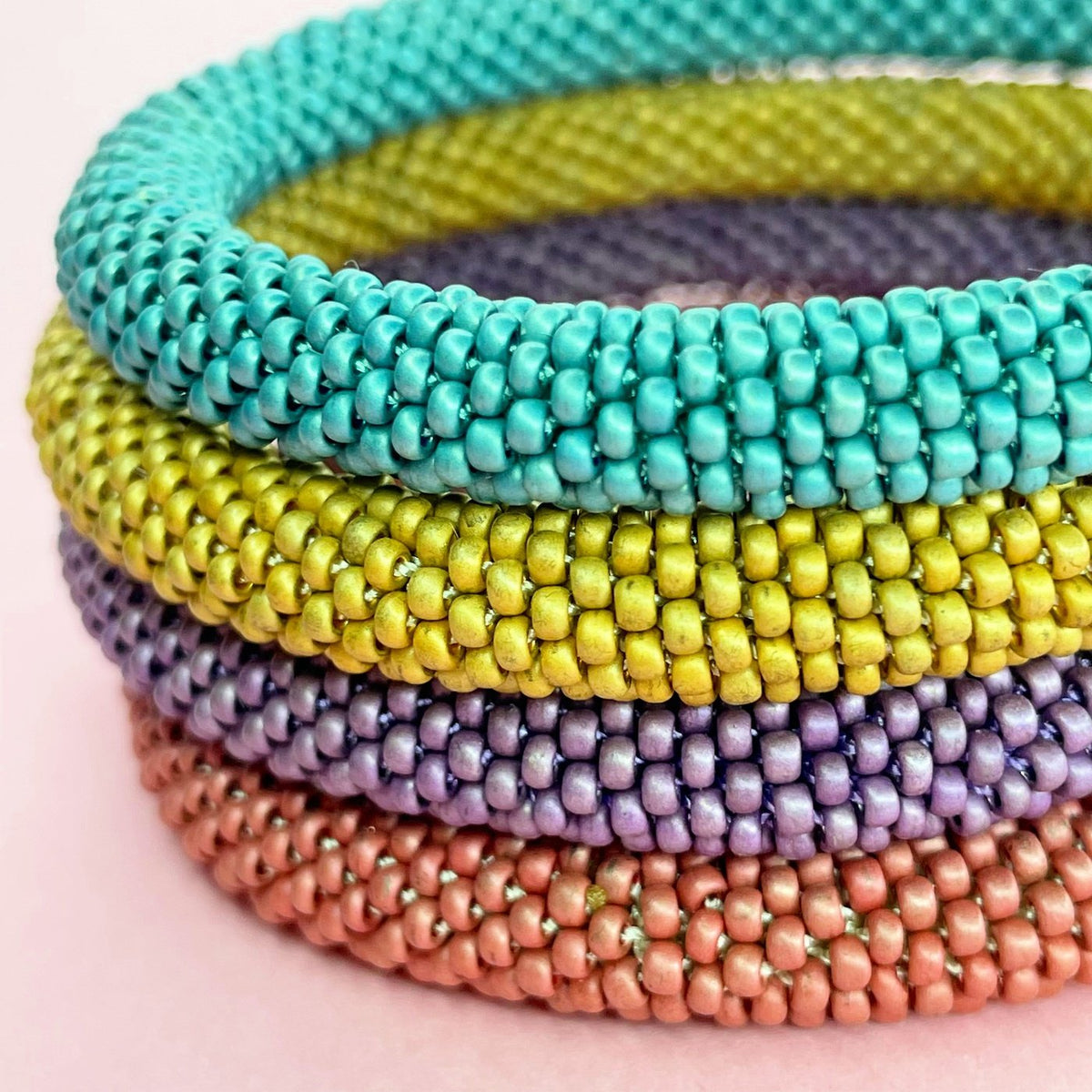 Metallic Single Beaded Rope Bracelet - Mix and Match – Beadzy