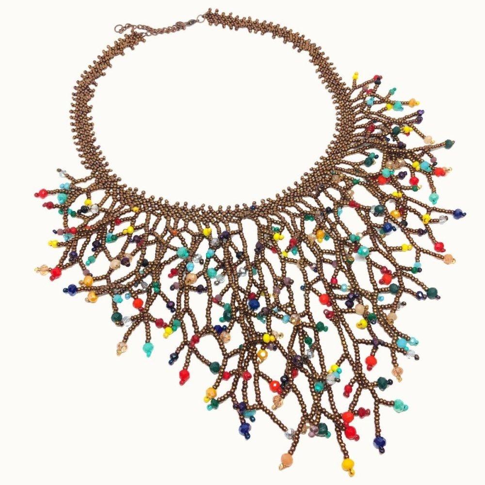 Tree of Life Beaded Necklace - Beadzy