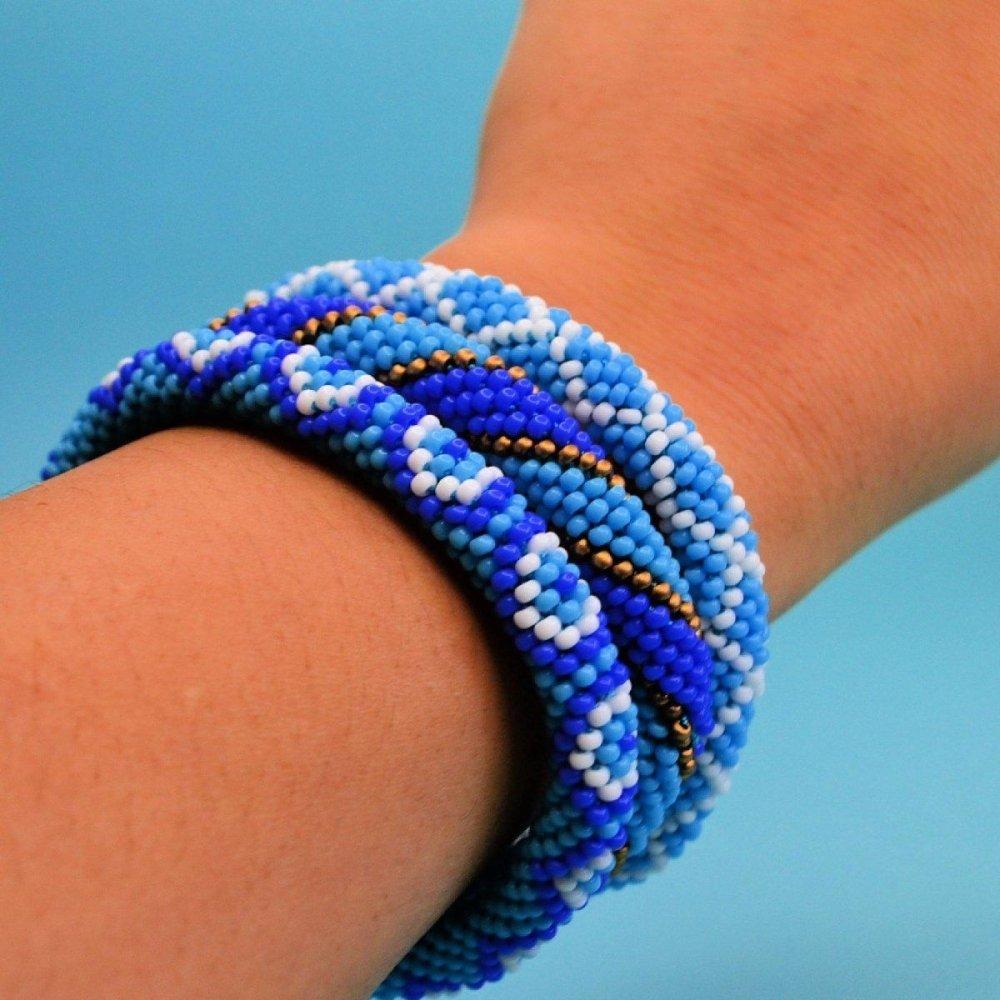 Turkish Evil Eye Blue Rope Bracelets - Beadzy