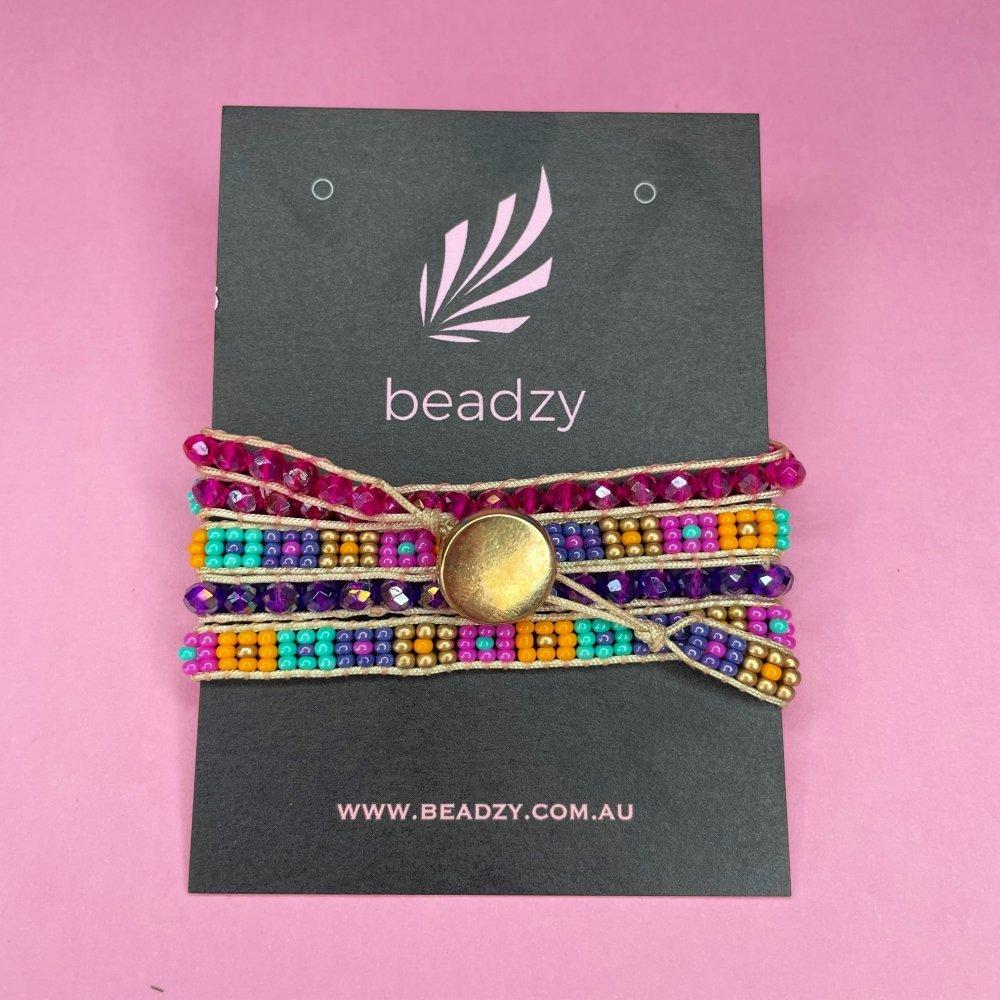 Wrap Around Beaded Bracelet - Beadzy
